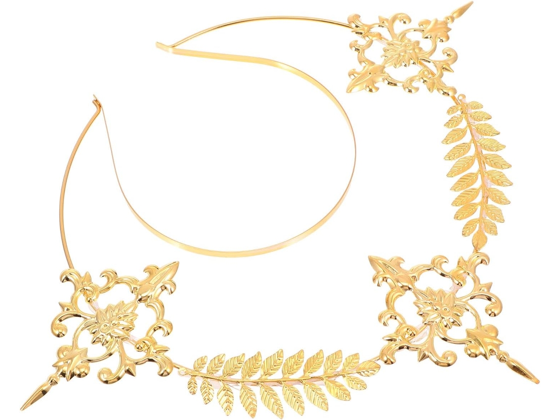 Bandeau Rétro Doré En Fer Fait Main, Accesorio Cheveux Élégant Para Mariée Y Demoiselle D'honneur