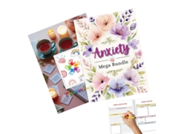 Diario de salud mental para el bienestar emocional con portada floral | Diario guiado para el desarrollo personal Vayotoy