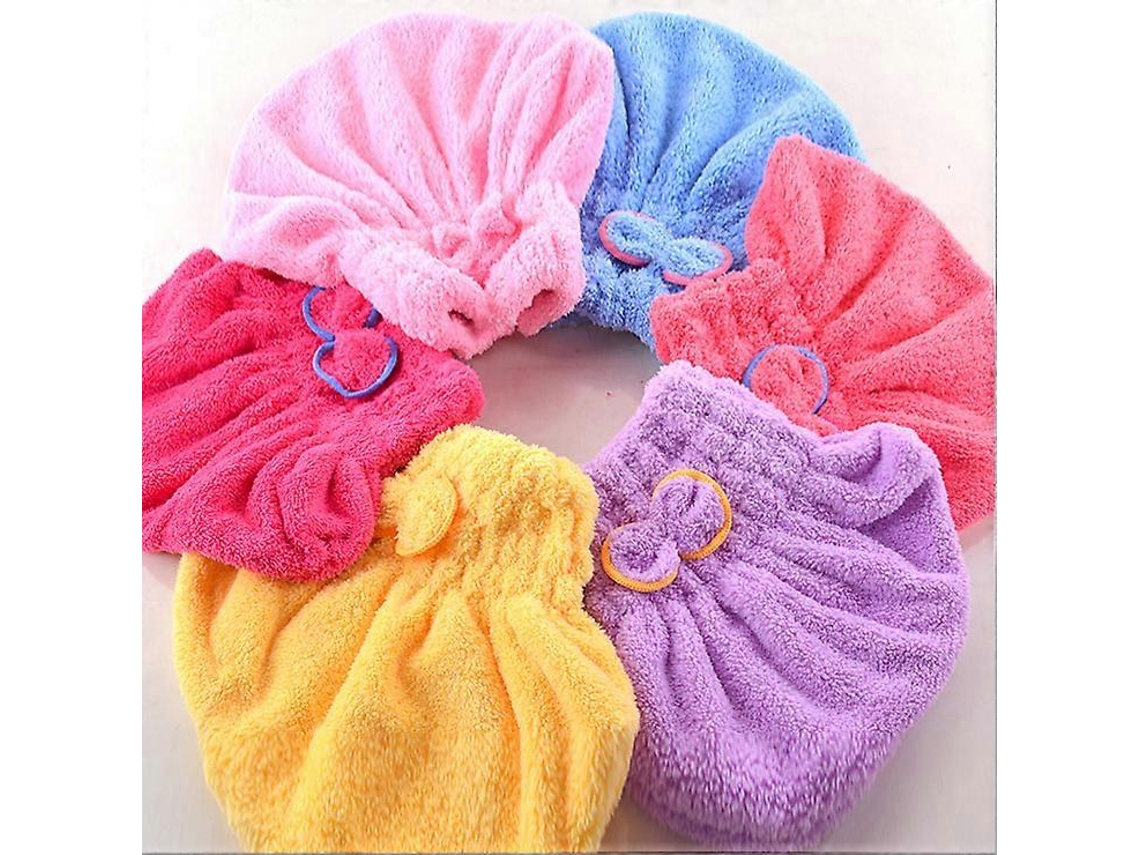 Toalla Yakbaofuo, turbante de microfibra para el cabello, de secado rápido, toalla de baño. Rosewell