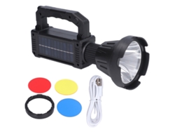 Linterna Led De Mano P50 Superbrillante E Impermeable Con Carga Solar Para Acampar Al Aire Libre.
