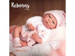 Muñeco ARIAS Arias Reborns 40 cm Gala con Manta y Peluche (Edad Mínima: 3 Años - 46,5 x 21,5 x 30 cm)