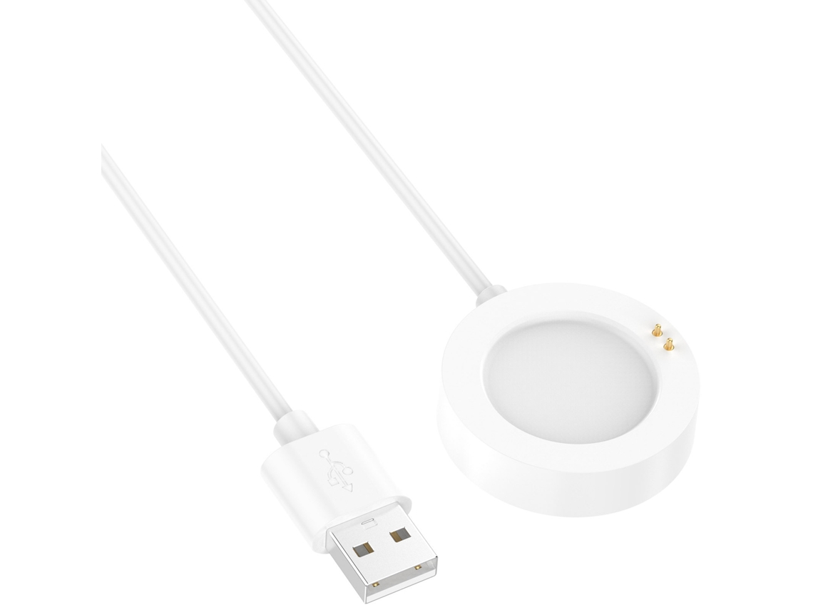 Carregador Chrui Compatível Para Xiaomi Watch S4/s3/s2, Cabo Usb A De 1 Metro, Branco