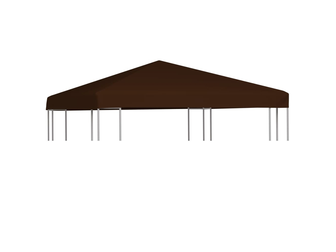 Toldo De Cenador Marrón 310 G/m² 3x3 M