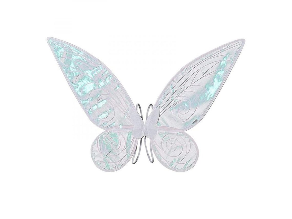 Cuentos de hadas de mariposa duraderos para niñas y mujeres, ideales para fiestas de disfraces de Halloween, 48x60cm, GJV, color blanco.