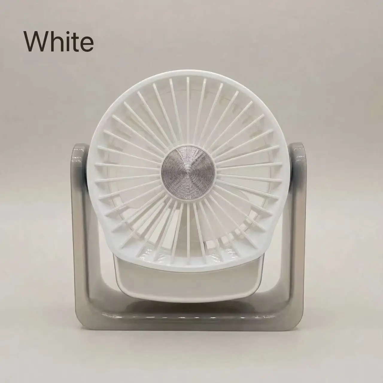 (blanco) Mini Ventilador Silencioso De Escritorio De 500 Mah, Ventilador De Refrigeración Portátil, Esencial Para El Verano.
