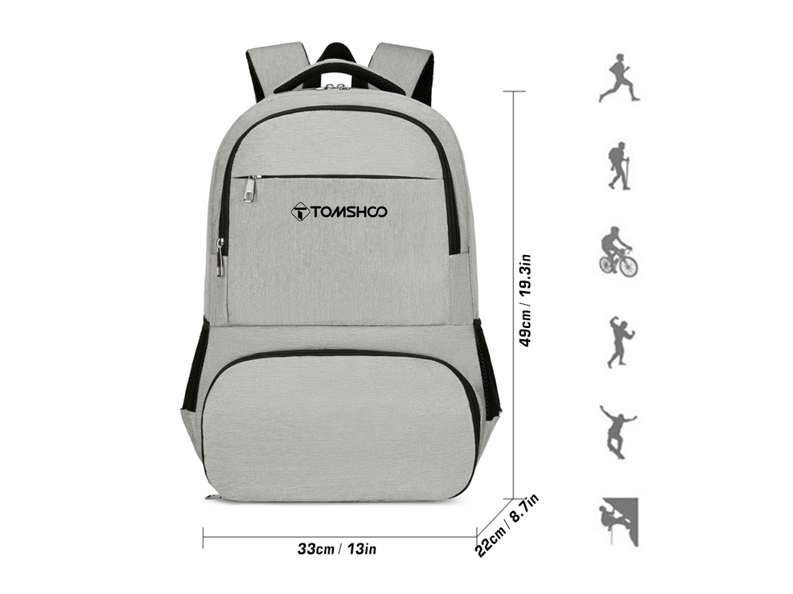 Mochila Térmica Con Puerto Usb Para Acampar, Hacer Senderismo, Viajar, Ir A La Escuela, Hacer Picnics Y Ir A La Playa.
