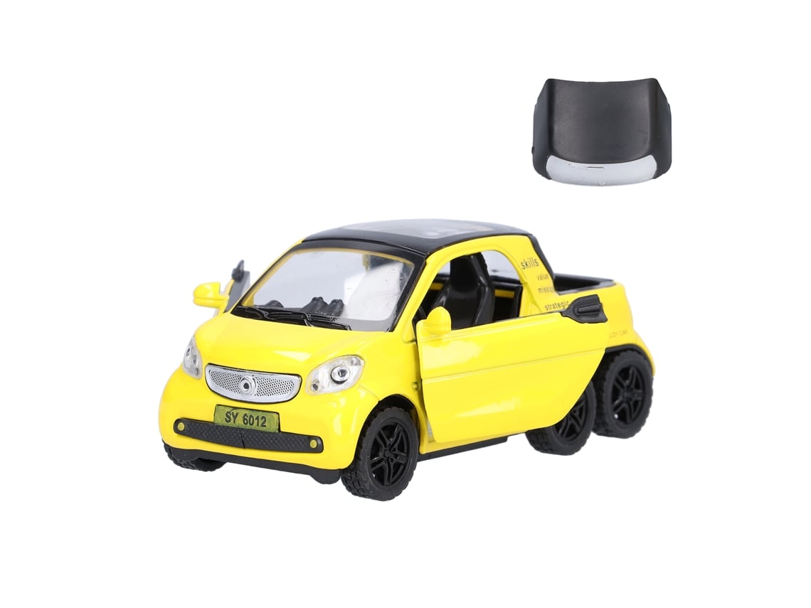 Ats-modelo De Camioneta Pickup A Escala 1:32 Con Luz Musical, Juguete De Coche De Aleación Con Retorno, Regalo Para Niños Amarillo