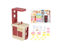 2026-set De Cocina Infantil 44pcs Interactivo Con Accesorios Oven Y Sink Para Niños Niñas Juego De Rol Rosa