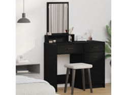 Tocador Con Cajones Negro Roble 50x41x140 Cm