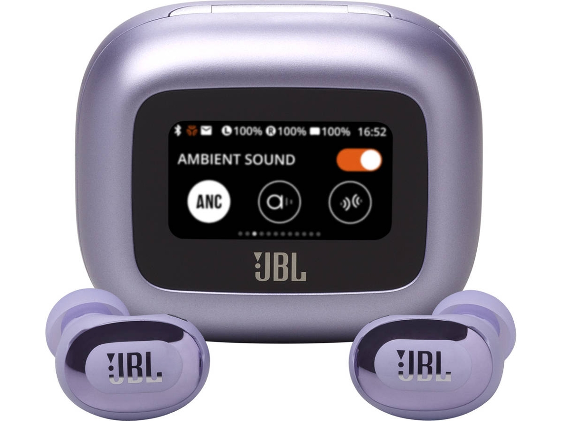 Auriculares Bluetooth True Wireless JBL LIVE BUDS 3 (In Ear - Micrófono - Noise Cancelling - Morado)