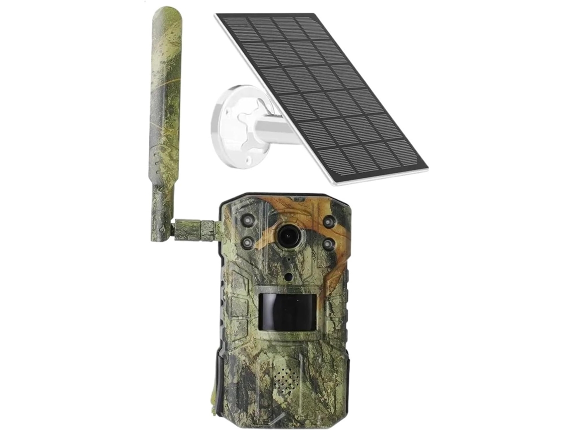 Caméra Faune Sauvage De Chasse Solaire 20m, Movimiento De Detección Pir, Étanche, La Faune, 4k, 14mp,