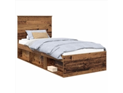Maison Exclusive - Estructura De Cama Con Cabecera Madera Vieja 75 X 190 Cm