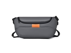 Bolso bandolera para hombre (gris), bolso de pecho de estilo urbano, bolso de hombro