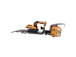 20du26 Lindo juguete portátil de vehículo de construcción de aleación con mecanismo de retroceso, coche educativo de transporte para niños y niñas, estilo uno