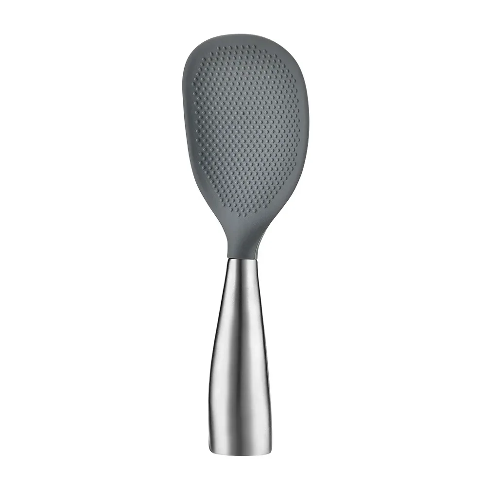 Cuchara De Arroz De Silicona (gris), Resistente A Altas Temperaturas, Utensilio De Cocina Duradero.