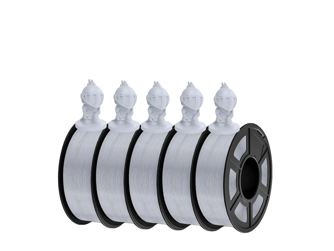 Filamento para impresora 3D, enrollado cuidadosamente, material ecológico, PLA 5 OEM plateado