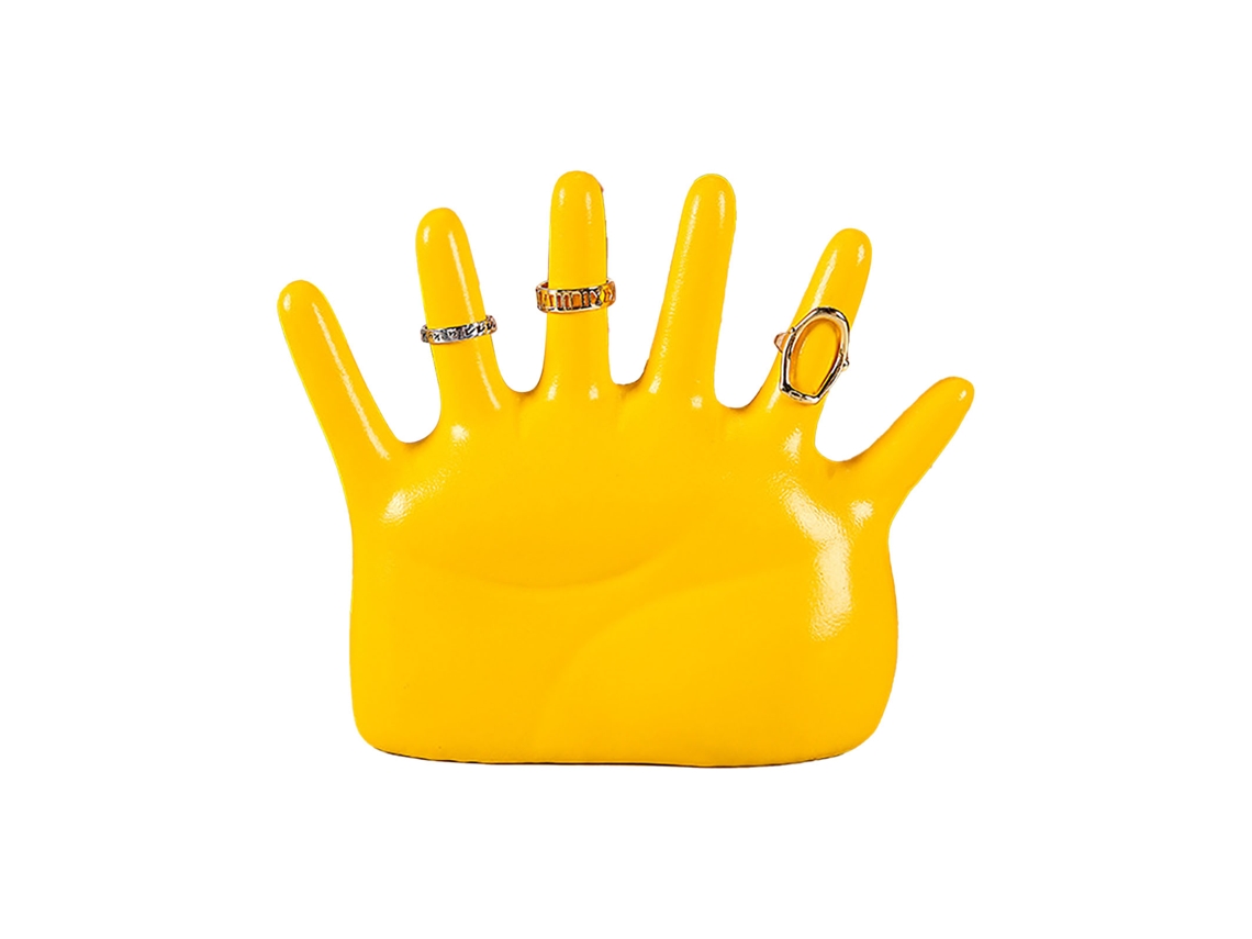 Baok-soporte Para Joias De Mão Resistente A Degradação Para Anlos, Pulseiras E Relógios, Cor Amarelo