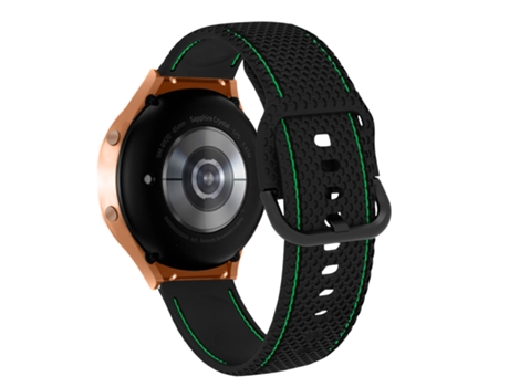 Correa para Galaxy Watch 5 / 5 Pro / 4 Silicona Costuras Bicolor negro AVIZAR