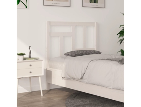 MAISON EXCLUSIVE - Cabecero de cama madera maciza de pino blanco 95,5x4x100 cm