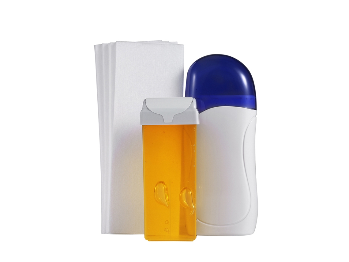 Kit De Máquina De Depilación Para Salón Calefactor De Cera Cartucho Papel Depilatorio Epilador Miel