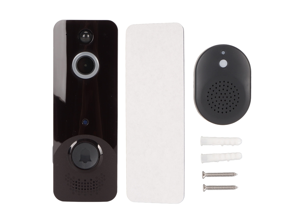 Videoportero Inalámbrico Inteligente Wifi Hd Con Visión Nocturna Y Audio Bidireccional Ip65