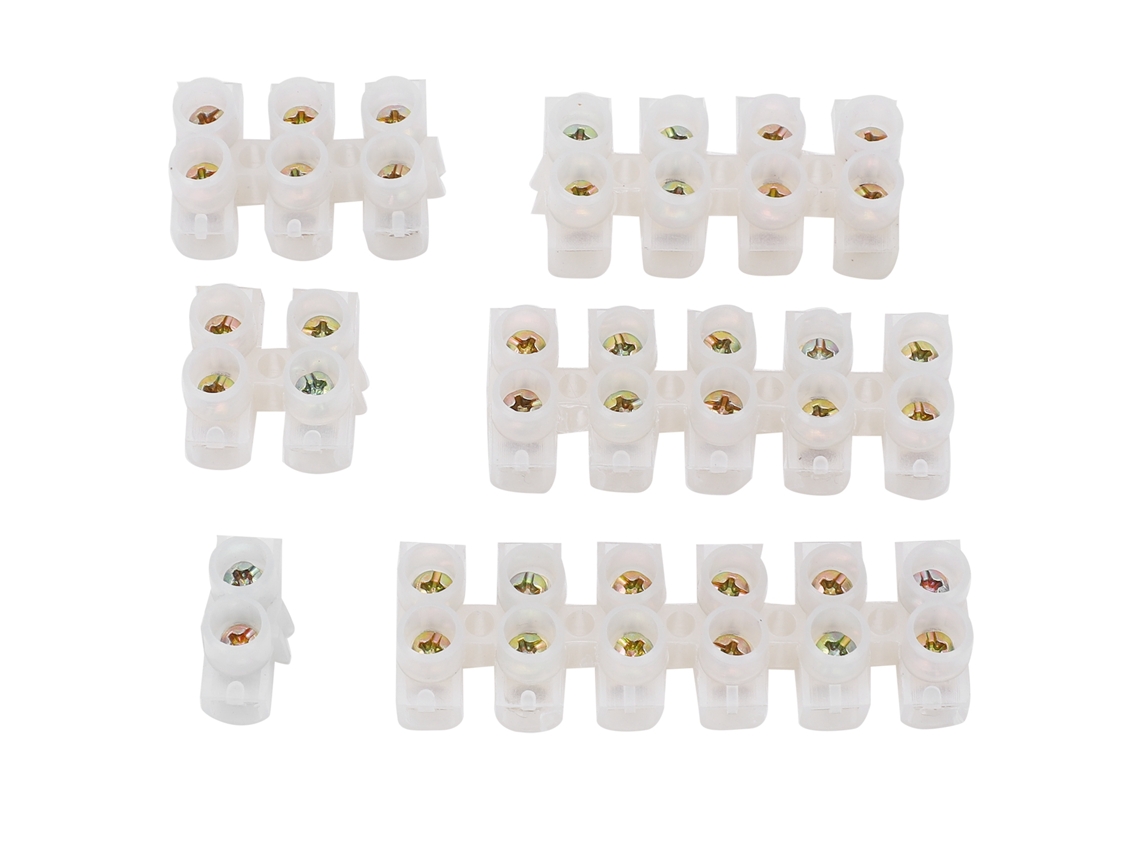 Kit De 60 Bloques De Terminales Pa De Cobre Ignífugos De 380 V Y 20 A Para Cableado.
