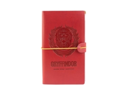 Cuaderno de viaje de Harry Potter Gryffindor de 12 x 19,6 cm con cierre elástico rojo