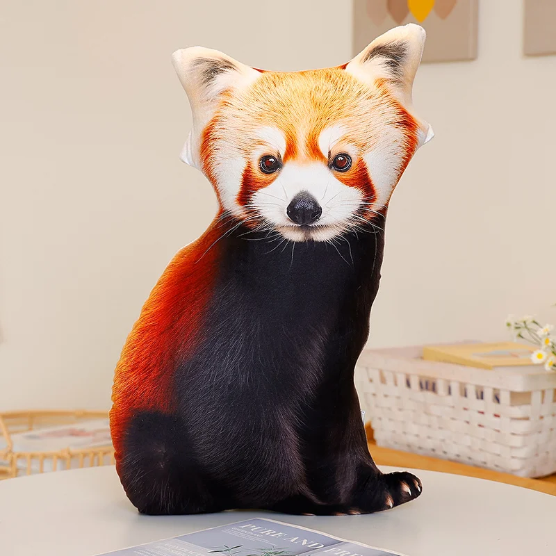 Cojín Decorativo (tanuki 40x36 Cm) Con Diseño 3d De Animales Del Bosque, Ideal Para Sofá O Dormitorio.