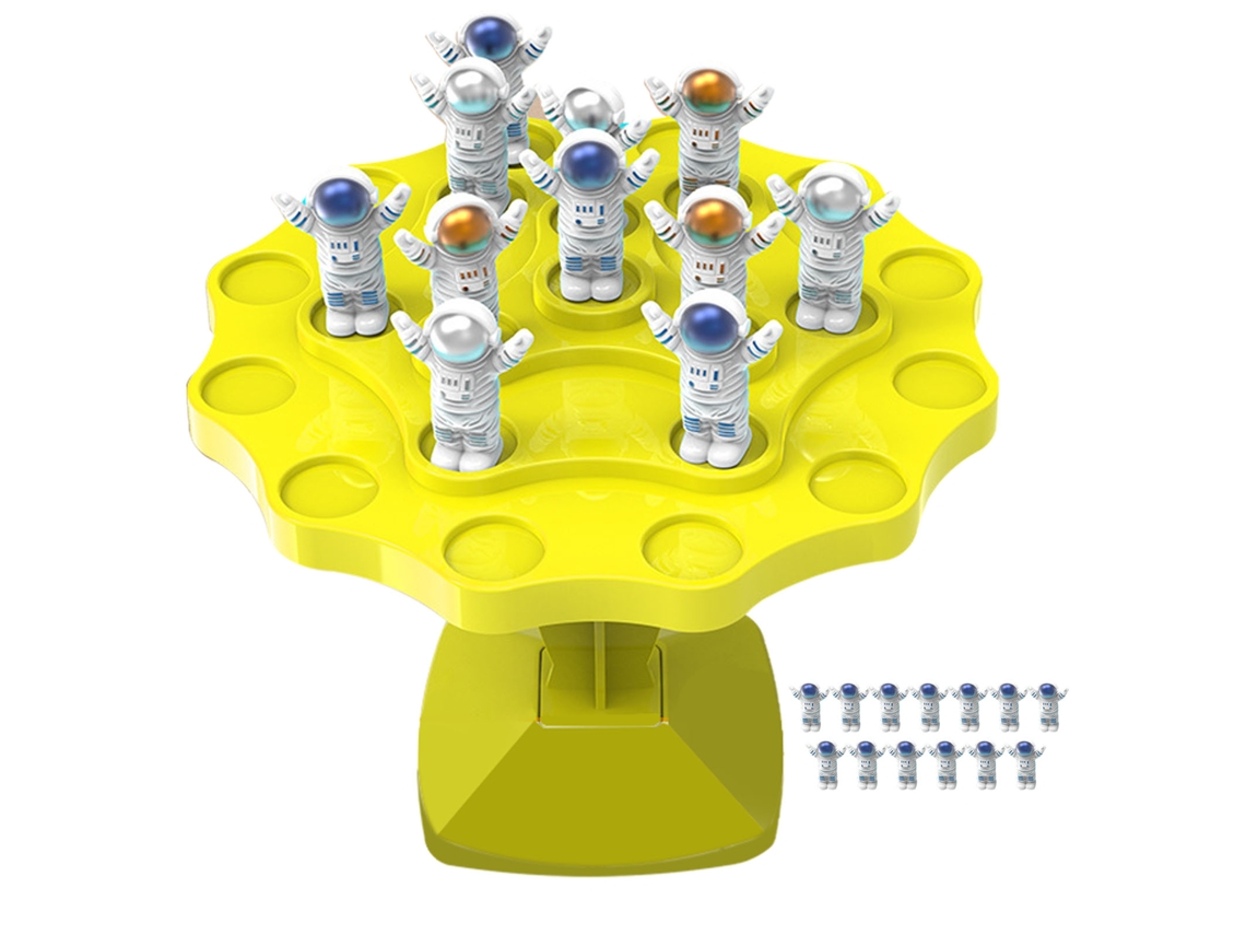 2026-juego De Árbol De Equilibrio Educativo Interactivo Con Conteo, Rompecabezas De Juguete Para Niños, 24 Astronautas Amarillo