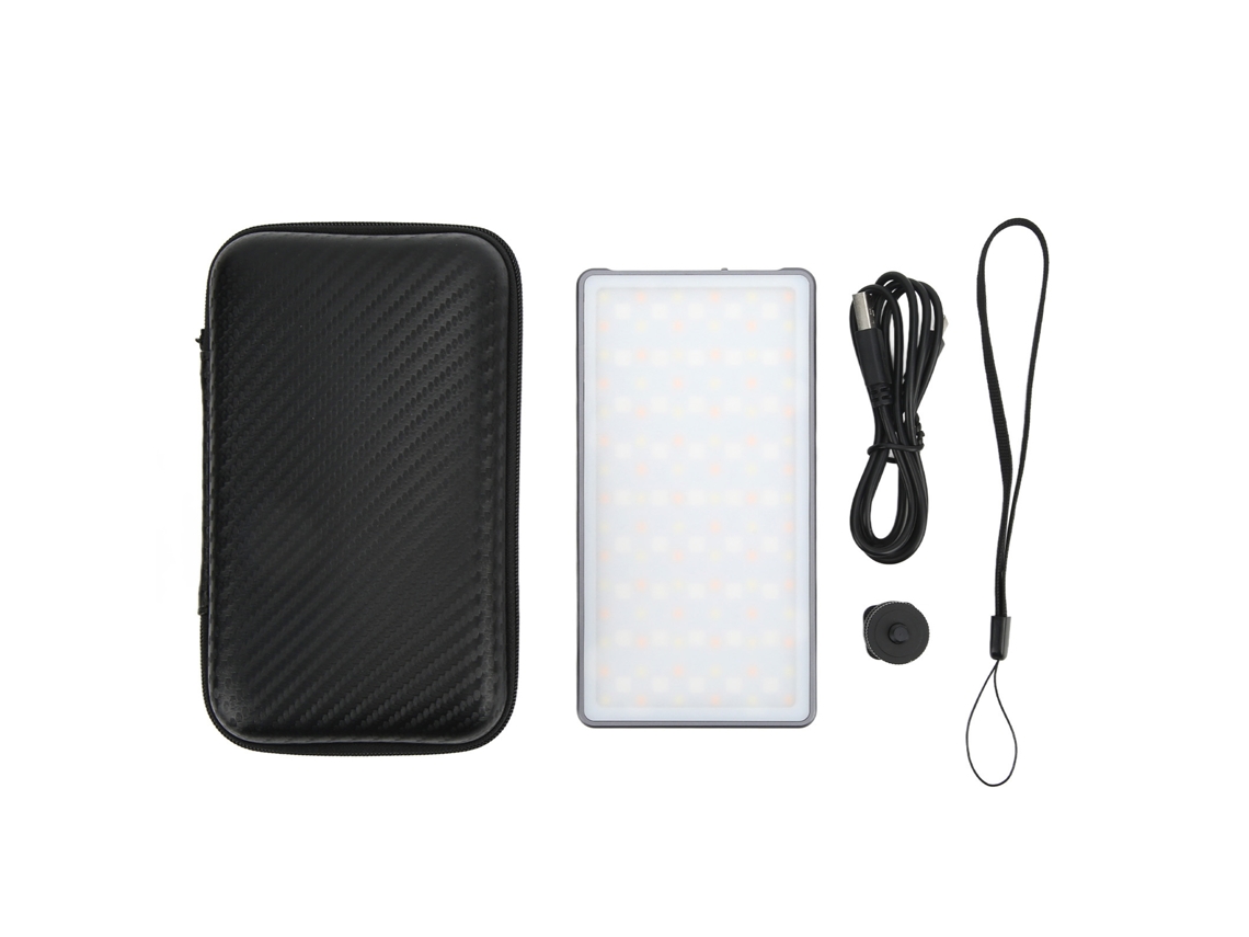 Luz de relleno LED RGB portátil para streaming y fotografía, accesorio de fotografía con panel LED de bolsillo