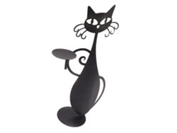 2026-porta Velas Gato Decorativo De Hierro Para Hogar Decoración Boda Cena Fiesta Mesa Servicio Duradero