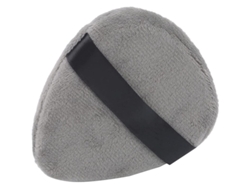 Esponja De Algodón Con Forma De Corazón Para Difuminar La Base De Maquillaje Y Los Polvos - Gris