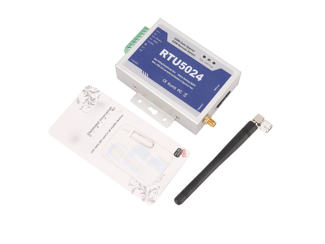 Controlador de puerta remoto móvil GSM RTU5024 900/1800 MHz