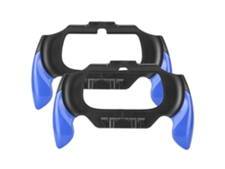 2pcs Suporte De Manopla Para Controle Gamepad Psv2000 Psvita Azul Ajustável Abs Resistente