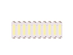 Conjunto de 10 LEDs com chip COB, 12V DC, 2W, para projetos DIY de lâmpadas LED e faróis de carro (branco)