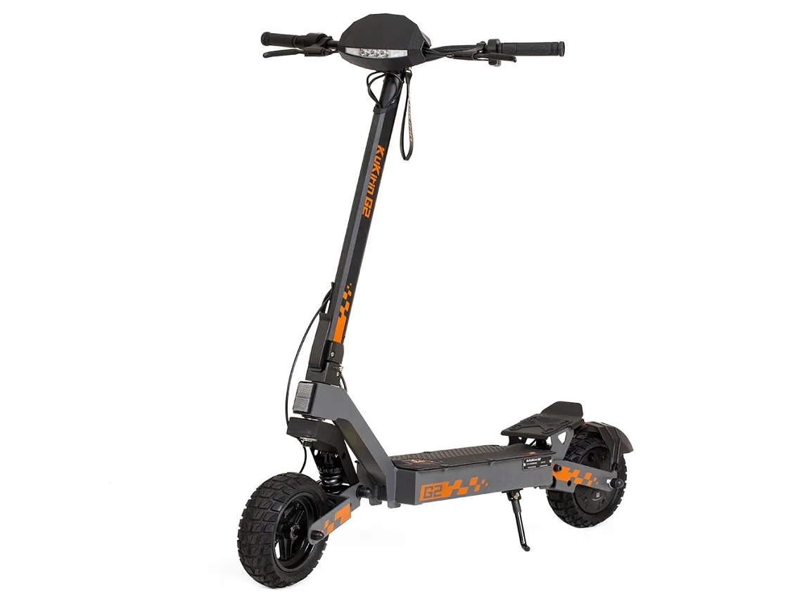Patinete eléctrico plegable Kukirin G2 de 800 W, 45 km/h, autonomía de 55 km, batería de 48 V y 15 Ah, neumáticos de 10”, frenos de disco, pantalla táctil.