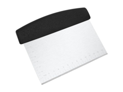 Raspador De Masa De Acero Inoxidable, Ideal Para Cortar Pizza Y Masa (negro, 15 Cm)