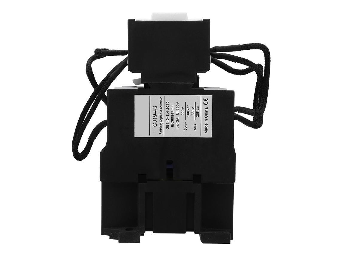 Contactador De Condensador Cj19-43/11 Ac220v 43a 1no 1nc Interruptor De Cambio