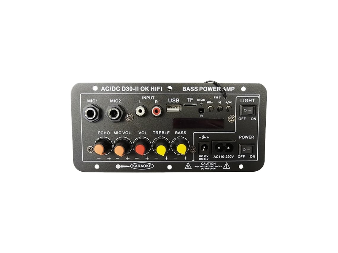 Placa Amplificadora Estéreo Inalámbrica Con Pantalla Y Ranura Usb