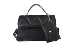 Nécessaire Resistente De Mujer Bolsito Pequeño Duradero Simple Negro (para Adultos)