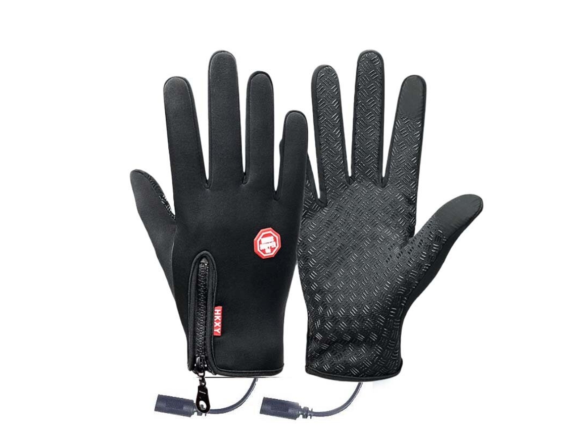 Negrosxltengoo Guantes Invierno Pantalla Táctil Calefactables Usb Impermeables Cortavientos Actividades Aire Libre
