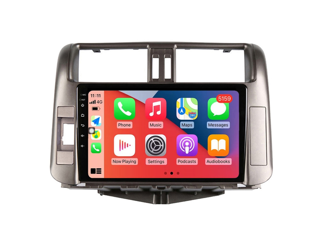 Coche Radio Android Auto Autoradio 8GB RAM 128G ROM CarPlay Navegación GPS Pantalla Táctil RoverOne para Toyota Land Cruiser Prado 150 2009 - 2013 