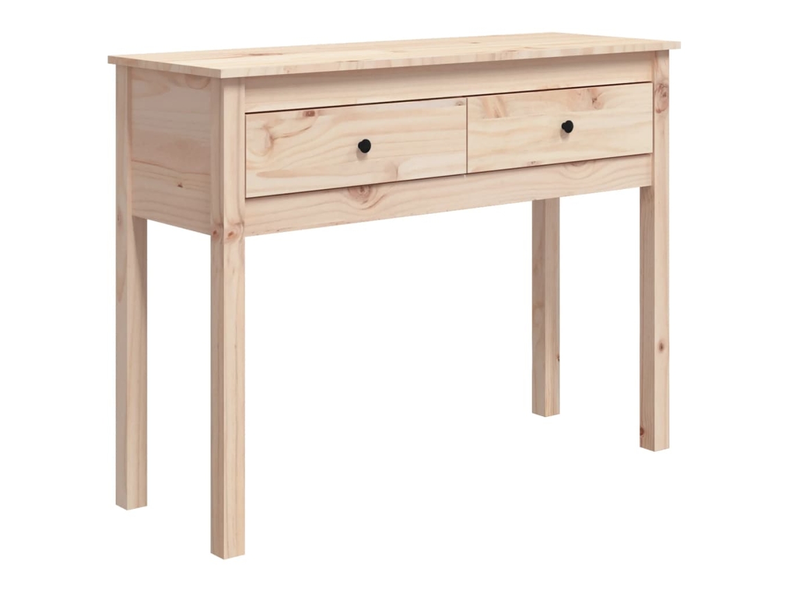 Mesa consola 100x35x75 cm Madera maciza de pino MAISON EXCLUSIVE