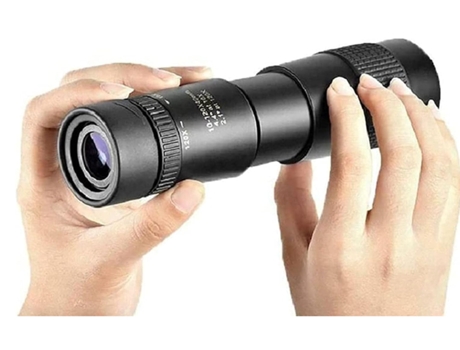 Telescopio militar - 4k, Nano Tech 4k 10-300x40 mm Telescopio monocular con zoom súper teleobjetivo, telescopio portátil con aumento de 300x (negro...