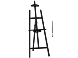 Caballete de madera de pino, plegable y ajustable 90°, para sentarse y pararse, para pintura artística Liptaptyn