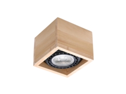 Sollux Sl.0915 Lámpara De Techo Quatro 1 Madera Natural