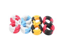 Brinquedo de Enrolar Rebe Tangles para Alívio do Estresse e da Ansiedade, Brinquedo Relaxante Faça Você Mesmo para Crianças, 4 Peças