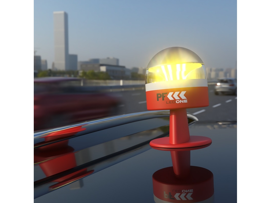 Luz de Emergencia PF LED ONE V16 Conectada (Rojo)