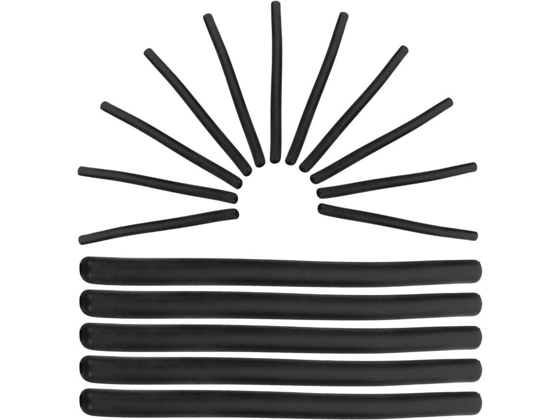 Paquete 50 Tapas Protectoras Pvc Negro Ganchos Perchas Cubiertas Elásticas Antideslizantes Tubos Tuberías