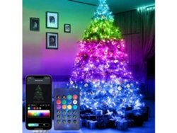 Rgb 20m 200led Iluminación Dinámica Usb Bluetooth Con Control Remoto De 24 Teclas Impermeable Cuerda De Luz Decoración De Navidad Gusshious